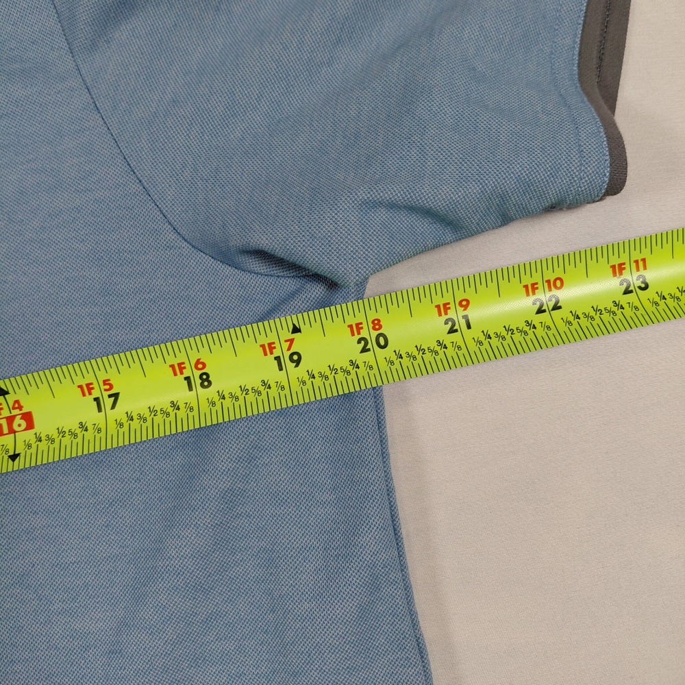 Travis Mathew Mens Polo Shirt Blue Gray The Golf Club Resort Pima Cotton Size M - Picture 14 of 15
